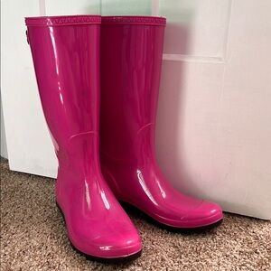 Ugg Pink Winter & Rain Boots, Rainboots